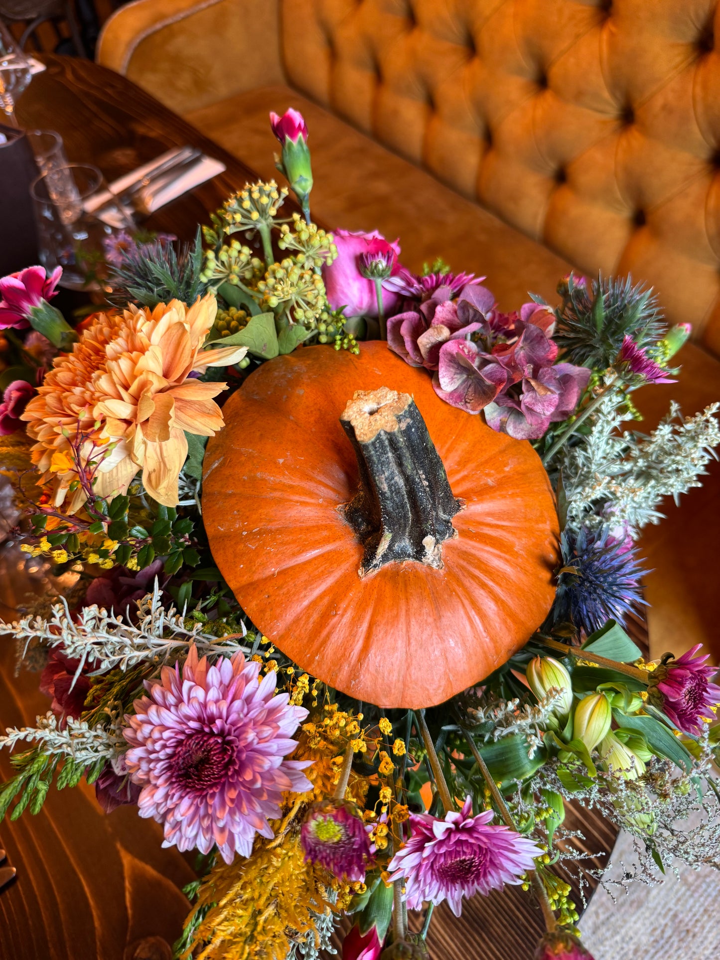 Flower Pumpkin Arrangement Workshop – The Wellington Hotel, Boscastle, PL35 0AQ- 29th October