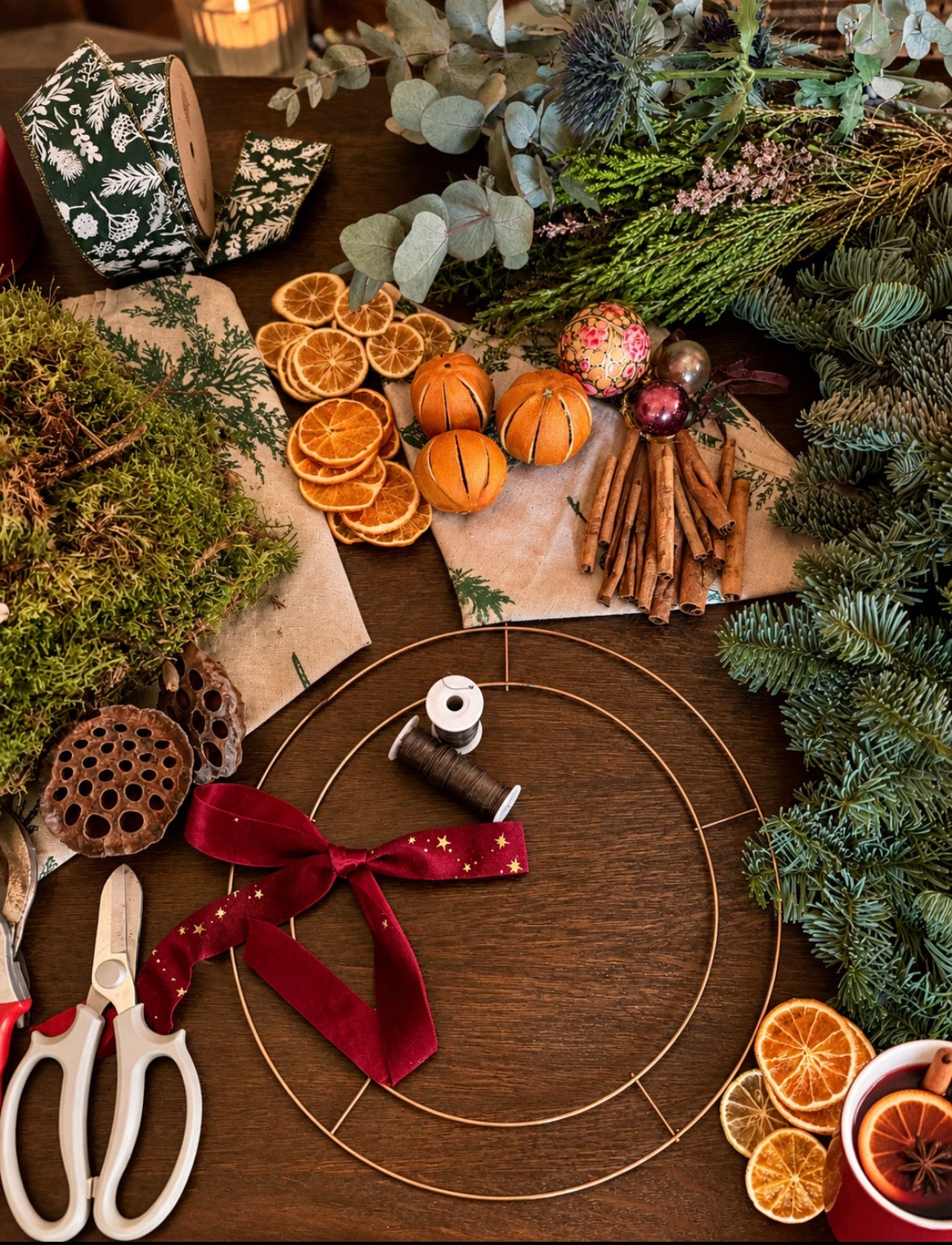 Our Bestselling DIY Christmas Wreath Kit | Fresh Foliage | Foam or Wire Base- OPEN FOR PREORDERS!