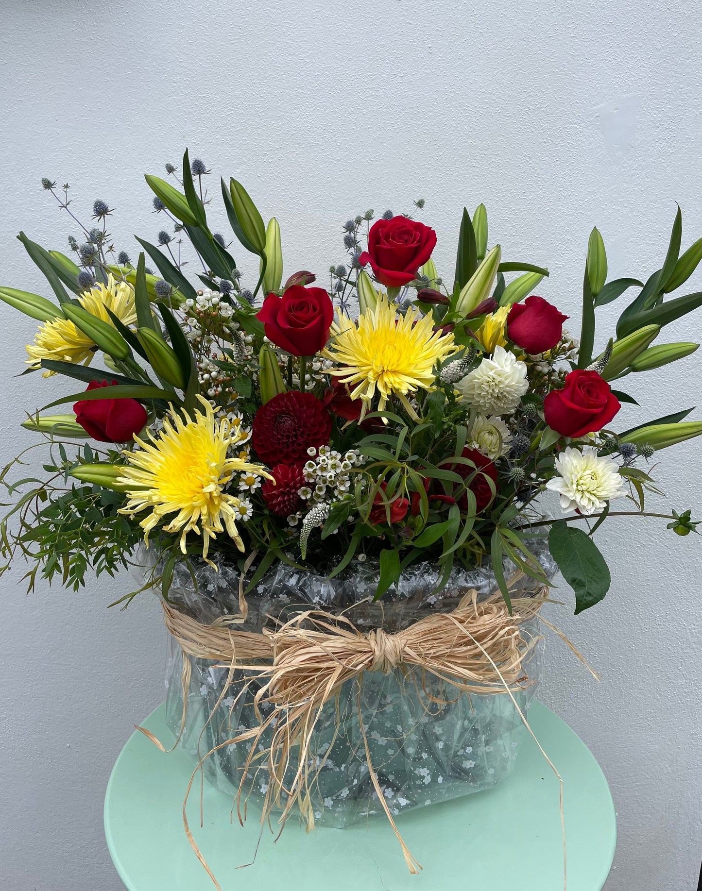 The Showstopper - Bespoke, Seasonal flower arrangement: Your choice of flowers