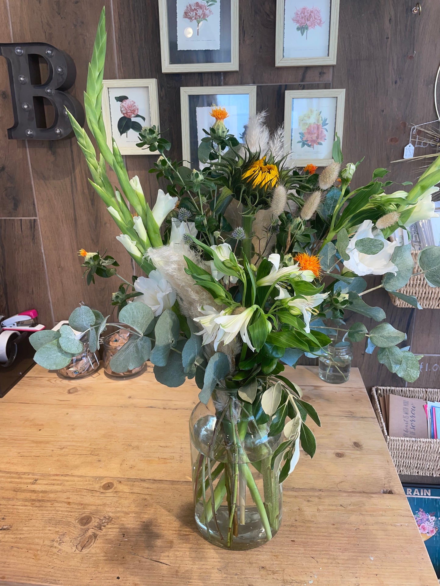 Fresh Foliage and Flower bunch. Foliage. Flowers.Fast Delivery. Home Decor. Bunch. Eucalyptus. Greenery mix.