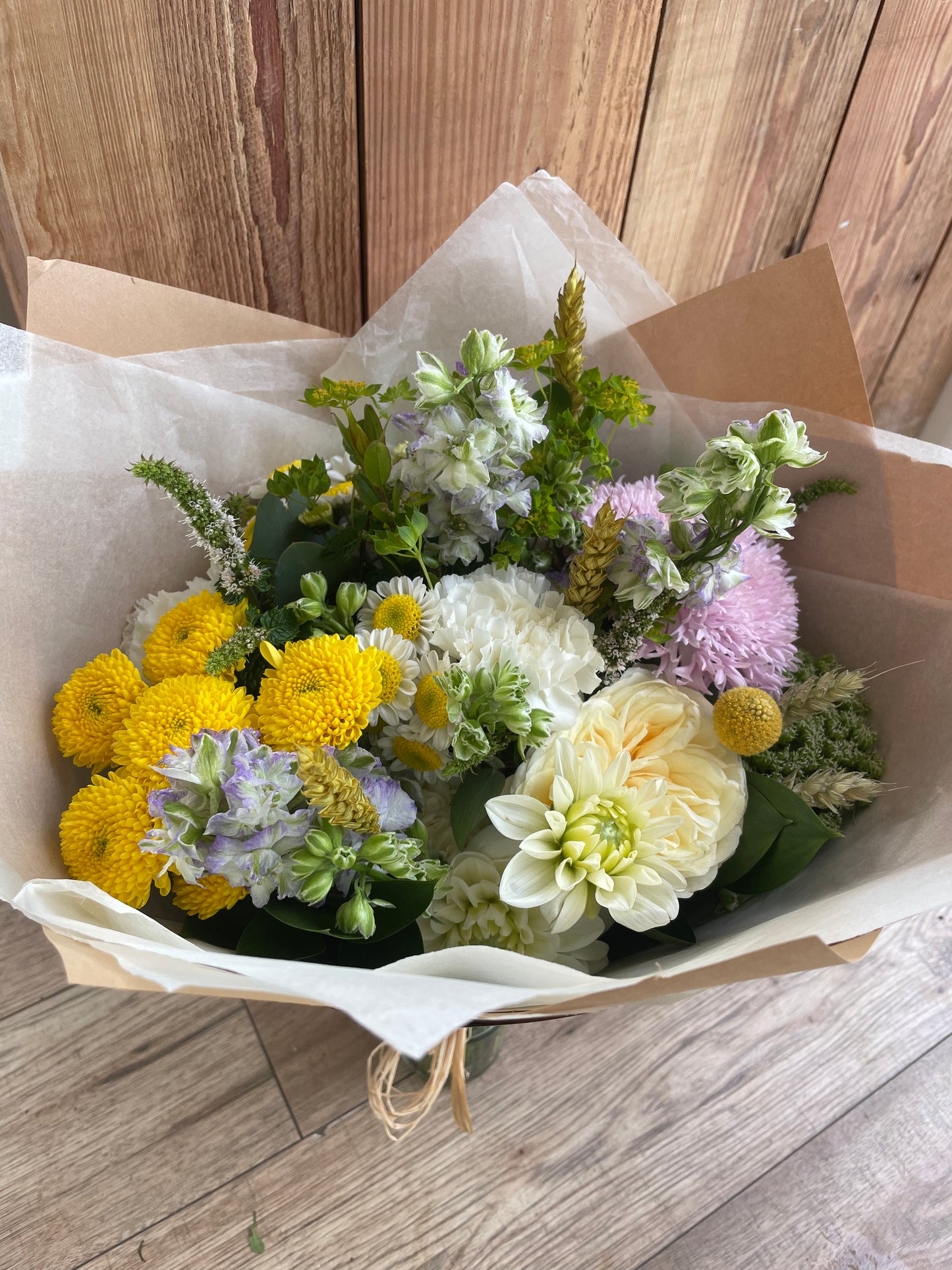 Seasonal Fresh Flower Hand-Tied: Florist Choice