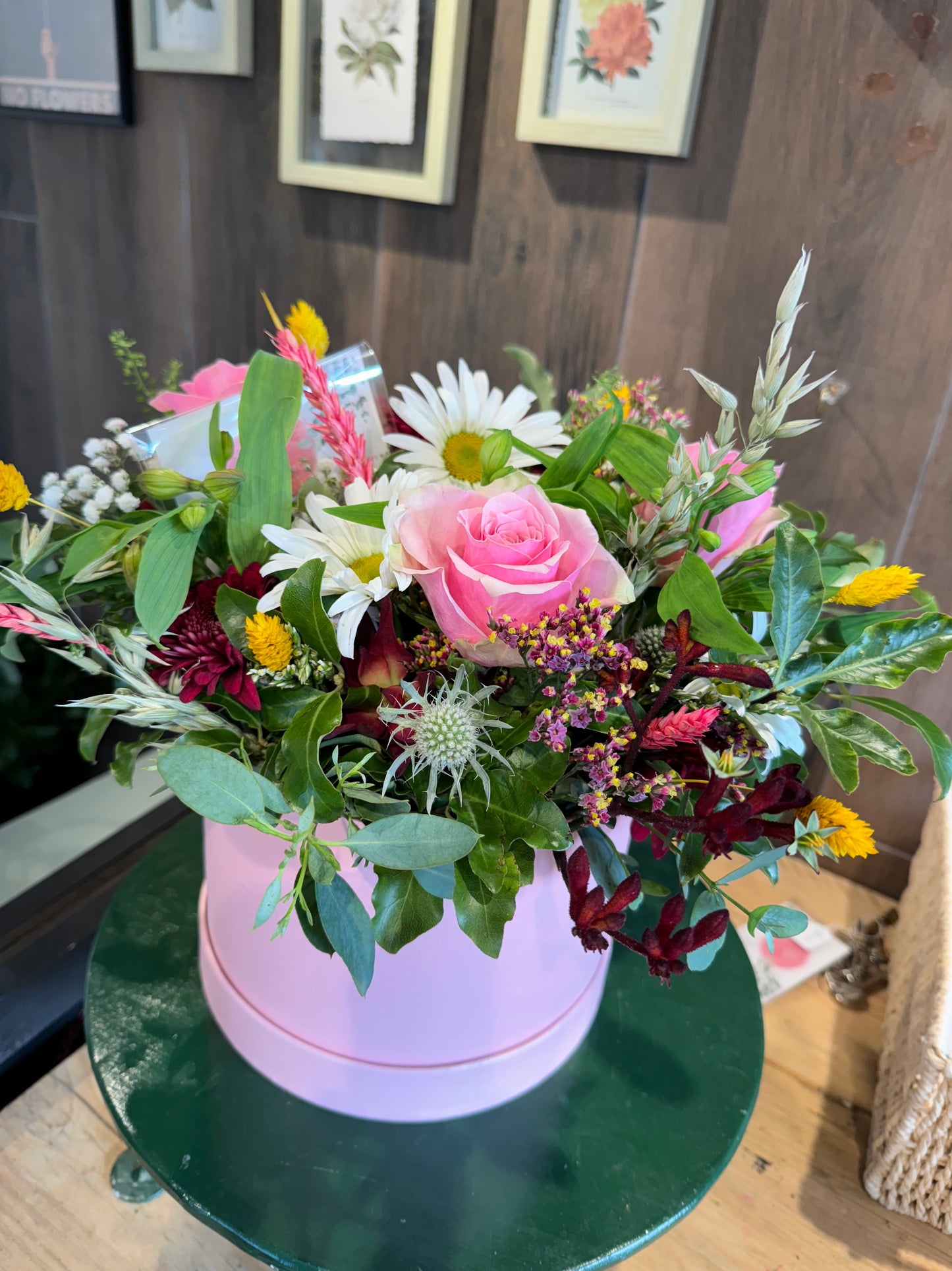 Seasonal, bespoke Flower arrangement box