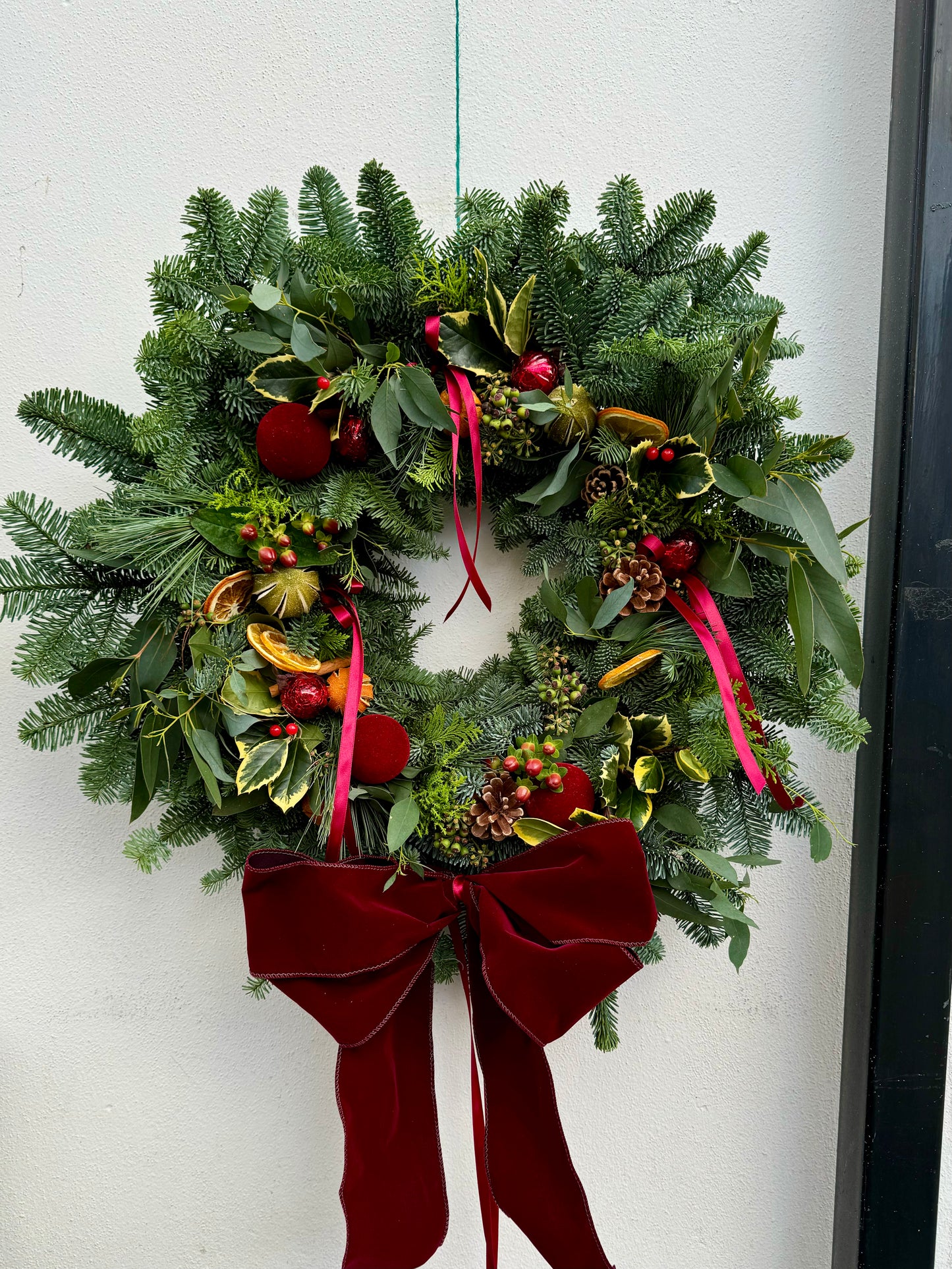 Barns Florals Bespoke Christmas Wreaths.OPEN FOR PREORDERS