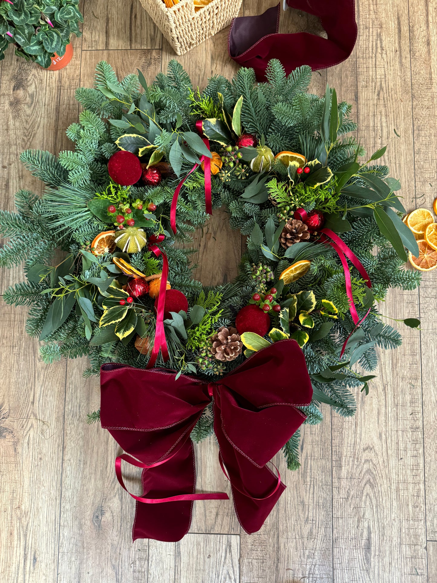 Christmas Door Wreath 'The Holiday'