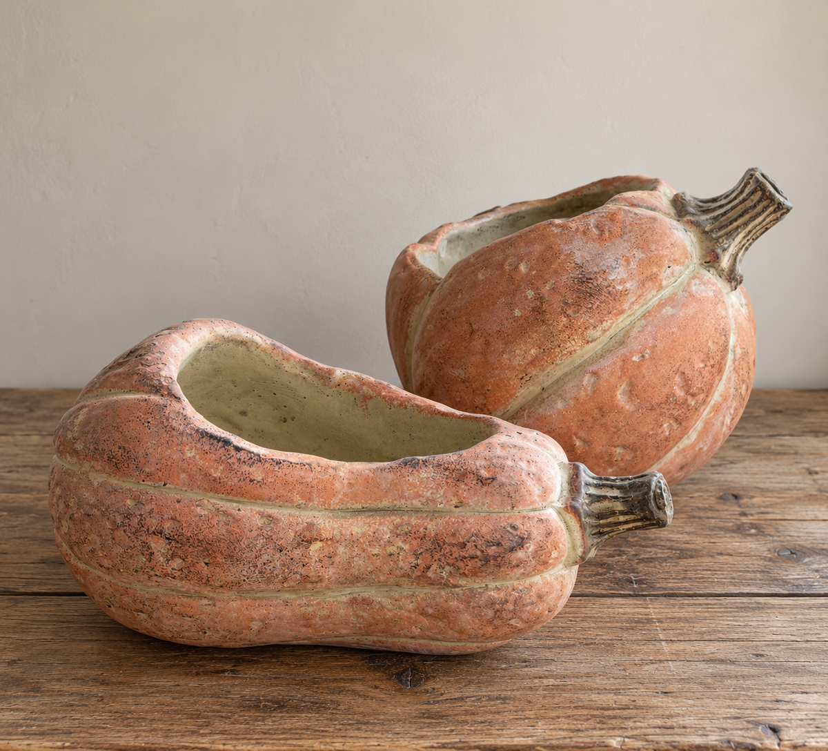 Autumn Blooms in a Ceramic Pumpkin or Squash